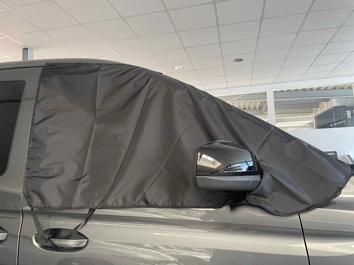 VW Caddy 5 Sichtschutz, Sonnenschutz, leichte Abdeckung, Cockpitisolierung fuer Caddy 5, Scheibenisolierung fuer Caddy 5, Fahrerhausisolierung fuer Caddy V, Abdunkelungen fuer Caddy 5, Isolierungen fuer Caddy 5, Campingzubehör fuer Caddy 5