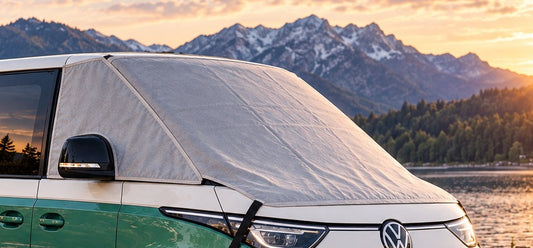 Isolierung fuer Camper, Außernisolierungfür IDBuzz, Cockpitisolierung, Abdeckung für Camper, Camper, Verdunkelungen für Camper, Verdunkelungen für IDBuzz, Campingzubehör für IDBuzz, Winterisolierung für Camper