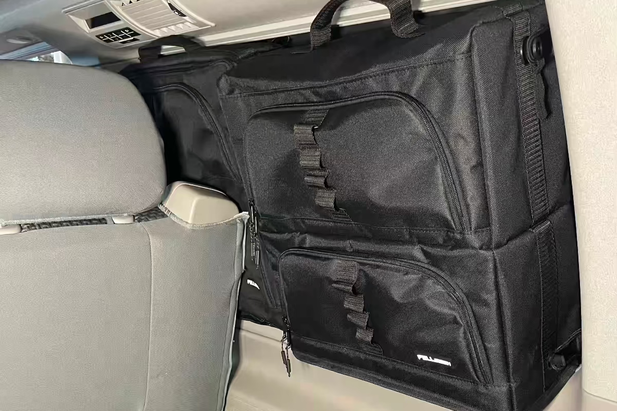VW T5 T6 T6.1 California Beach, Fenstertaschen, Stauraum, Fenstertasche VW California Beach Ocean Coast herausnehmbar Stauraum Organizer, Zubehör fuer California, Fenstertaschen schwarz