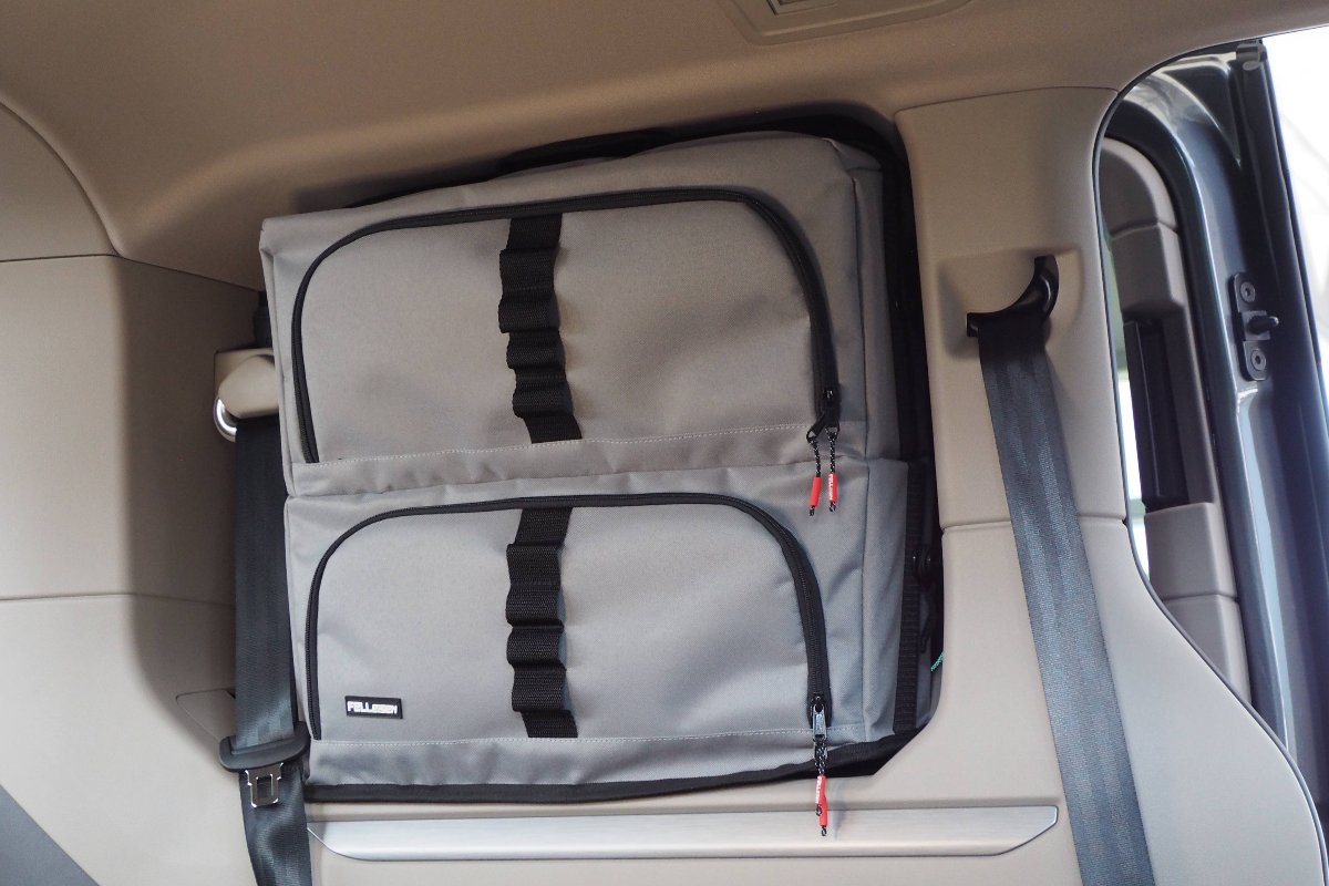 Fenstertasche, Packsystem, Stauraum, VW Der neue Multivan T7 , Packtaschen, Zubehoer für den neuen VW T7, Jetzt kaufen - Fenstertaschen fuer den neuen Multivan.