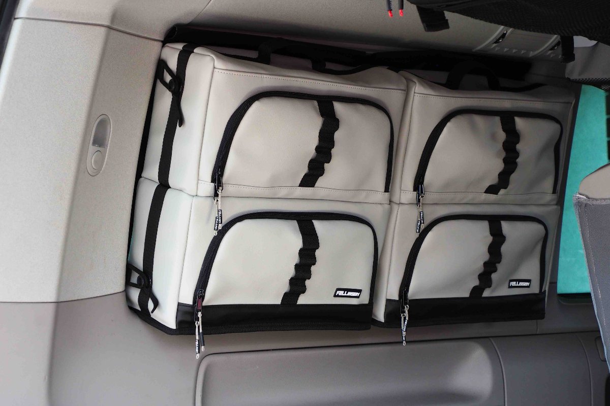 Fenstertaschen für VW T5 T6 T6.1 California, Ocean, Coast oder Transporter, Fenstertaschen, Stauraum, Fenstertasche VW California Beach Ocean Coast herausnehmbar Stauraum Organizer, Zubehör fuer California, Packtaschen fuer Camper, Stauraumsysteme, Taschen fuer Fenster