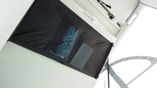 VW California, Caddy, Campster, Vanster, PSA, Aufbewahrung Netz, Stauraum, Gepäcknetz für SCA-Dächer, Gepäcknetz fuer Vans, Staunetz fuer Camper, Gepäcknetz fuer Camper, Stauraum im Camper, Roofnetz, Dachnetz fuer Camper, roofnet, Stauraum im Aufstelldach, Gepäcknetz fuer Original und Nachrüstdächer, Zubehoer fuer VW T7 California, Stauraum fuer California T6, Stauraum fuer Renault Trafic, Stauraum fuer SCA-Dächer, Dachnetz fuer Vans.