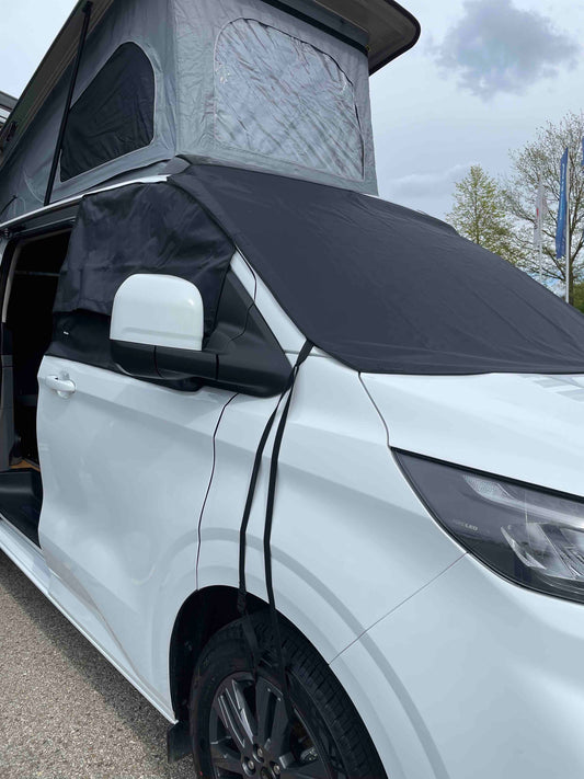 Ford V710, New Caravelle, New Transporter Sonnenschutz, Sichtschutz, Belüftung, Moskitonetz, Zubehör für New Caravelle, Zubehör fuer New Transporter, Zubehör für Ford, Zubehör für neuen Transporter, Zubehör für neue Caravelle, Cockpitisolierung für neue Caravelle, Cockpitisolierung fuer neuen Transporter, Verdunkelungen fuer Ford Nugget, Verdunkelungen fuer Ford, Verdunkunkelungen Caravelle, Windschutzscheibenisolierung für Ford