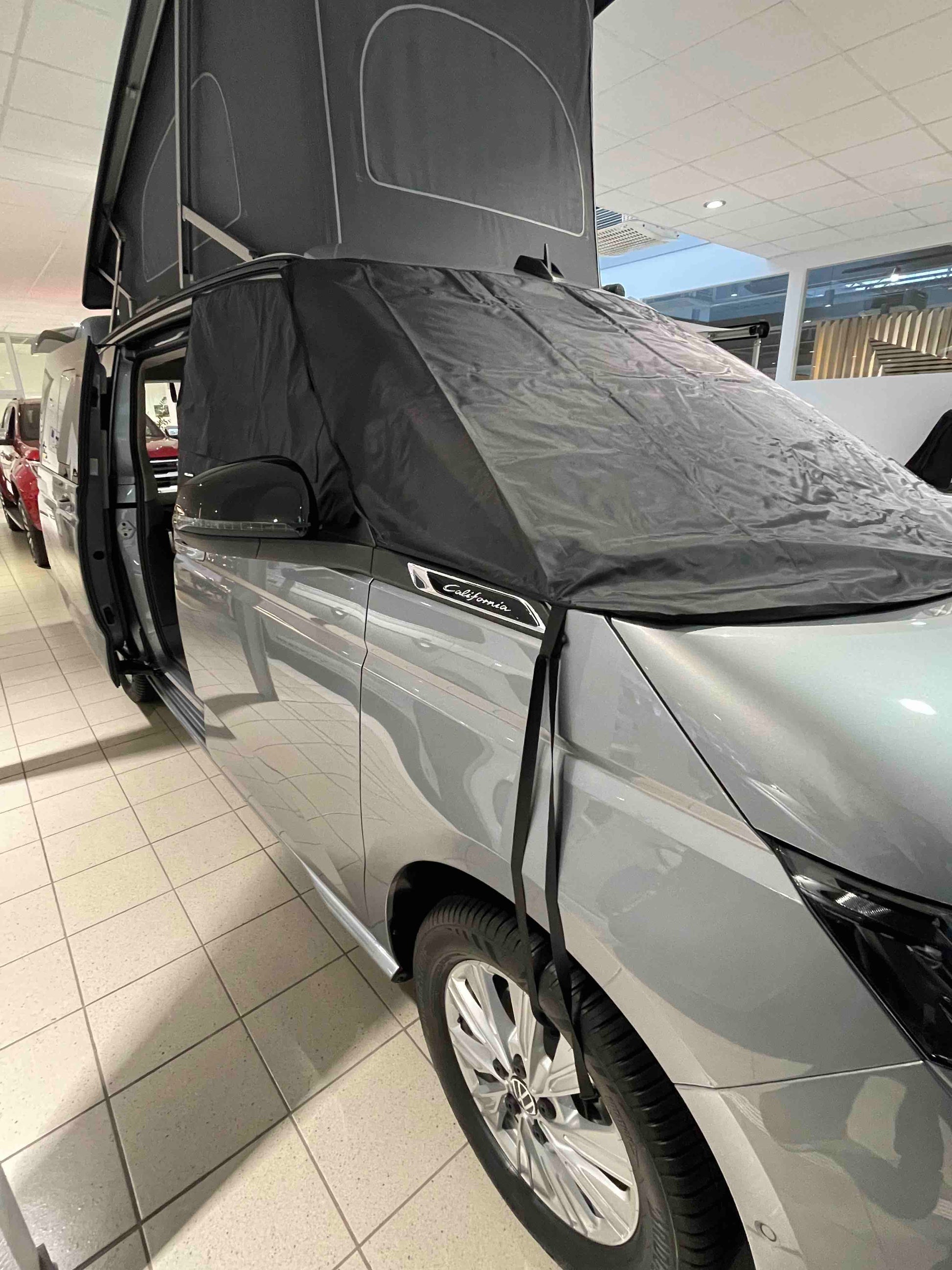 Shelter Comfort für VW New Multivan, New California VW T7 , Moskitonetz, ScheibenIoslierung fuer T7, Cockpitisolierung fuer VW T7, Windschutzscheibenisolierung VW T7, Abdunkelungen fuer VW, VW Zubehör, Verdunkelung VW T7, Passgenaue Verdunkelungen fuer VW T7