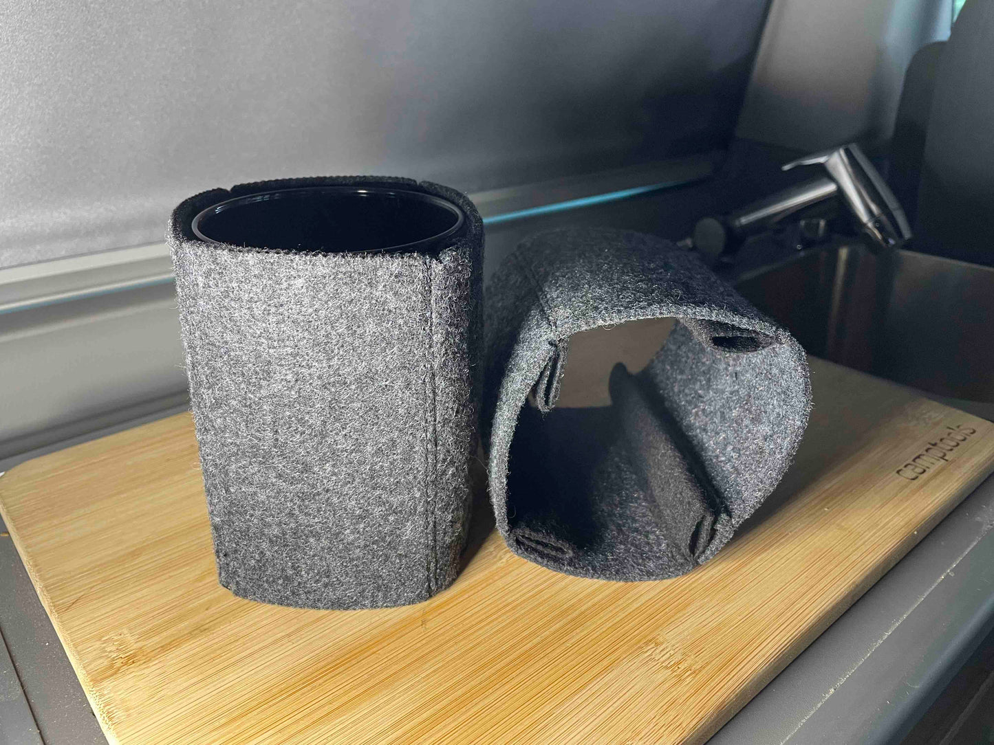 Gläser im Camper, Klapperschutz, Geräuschhemmung, Flaschentransport, Klappergeräusche im Camper, ohne Magnete