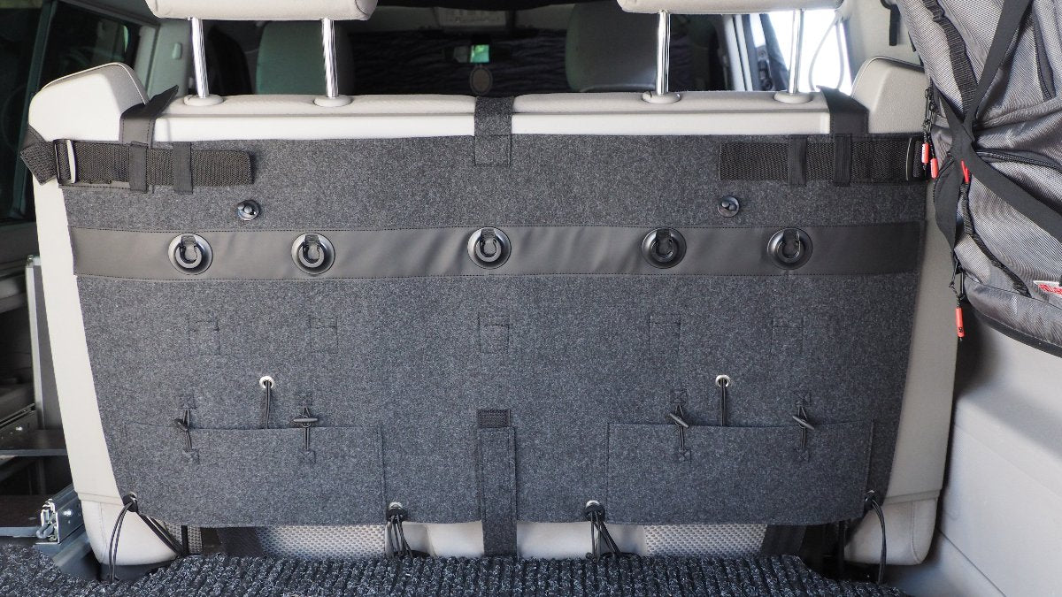 VW California Beach, Rückbank Organizer, Stauraum, Taschen, Sitzorganizer, Sitzorganizer fuer Camper, Organizer fuer Camper, Oganizer fuer Camper, Taschen fuer Camper