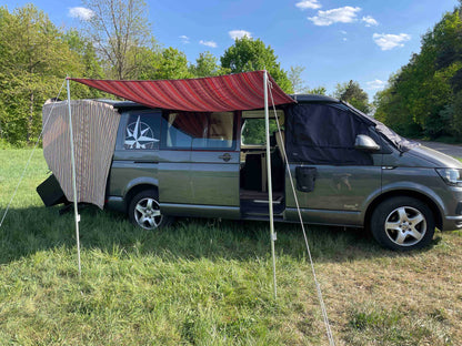 Sonnensegel für Camper, Campingtuch, Tarp, Markisenzubehör, minimalistisches Sonnentuch, Awing für Camper, Blickschutz für Camper, Moskitoschutz, multifunktionales Tuch, multifunktionales Tarp, multifunktionales Sonnensegel, Design-Sonnensegel, Magnettuch, magnetisches Sonnensegel, Sonnensegel für Microcamper, Sonnensegel für Mikrocamper, Sonnensegel für Hochdachkombis, Ergänzung zu Markisen