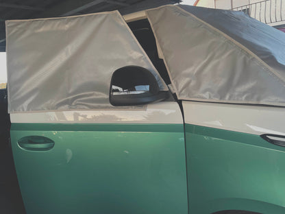 Isolierung fuer Camper, Außernisolierungfür IDBuzz, Cockpitisolierung, Abdeckung für Camper, Camper, Verdunkelungen für Camper, Verdunkelungen für IDBuzz, Campingzubehör für IDBuzz, Winterisolierung für Camper