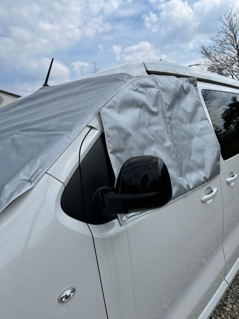 PSA, Campster, Vanster, Spacetourer Außenisolierung, Winter, Sichtschutz. Außenisolierung für Campster, Crosscamp, Vanster, Spacetourer, Traveler. Winterisolierung fuer Camper. Isolierungen und Abdeckungen fuer PSA-Fahrzeuge.